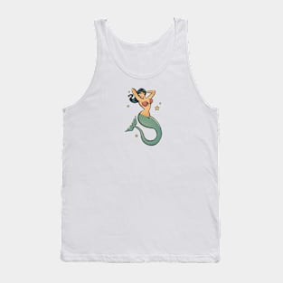 Vintage Mermaid Tattoo Tank Top